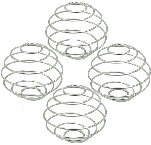 JRSHIRLEYLTD 4 Stück Klein Edelstahl Shaker Kugel, Shaker Ball, Proteinshake Protein Mixer, Sport FitnessShaker Eiweiss, Shaker für Whisking Protein Powder,Milkshakes(3.1 x 2.8cm)