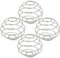 JRSHIRLEYLTD 4 bolas pequeñas de acero inoxidable, batidos de proteínas, batidos de proteínas, batidos de proteínas, batidos de proteínas, coctelera para whisking, batidos (3,1 x 2,8 cm)
