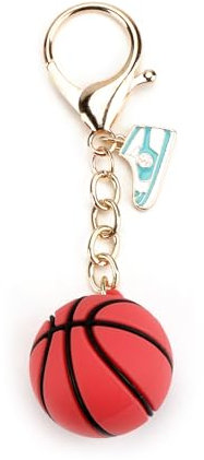 OBEISN Schlüsselanhänger Damen, Basketball Design, Freundschaftsgeschenk, Geburtstagsgeschenk für Frauen, Freundin oder Schwester, Kleine Geschenke für jeden Anlass, Geschenkideen für Geburtstage