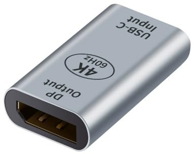 MIXVIRGO USB-C Multi-Adapter Kit,HDMI, VGA, USB 3.1 (USB-C Female to DP Female)
