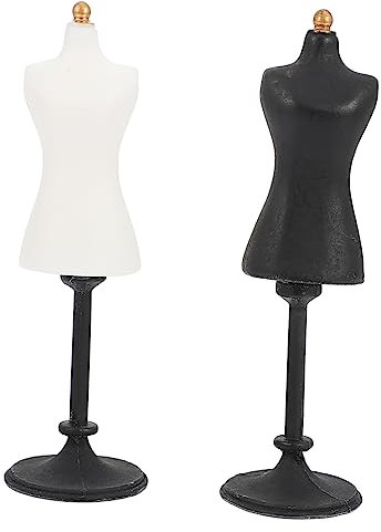 INOOMP 2 Stück Mini Mannequin Ständer Puppenkleider Modell Mannequin Puppenpuppe Mannequin Modell Miniatur Puppen Stützständer Torso Figur Mini Mannequins Körper DIY Mädchen