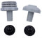 RichVibe Kit de crépine d'entrée de piscine 32 mm pour système de circulation d'eau Intex avec buse de jet et connecteurs (noir)