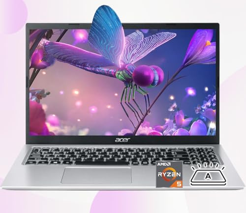 acer Ordinateur portable Aspire 3 Premium avec clavier rétroéclairé | Processeur AMD Ryzen 5 7530U | Écran IPS 15,6 FHD | 32 Go de RAM | SSD PCIe de 2 To | Type-C | Wi-Fi 6 | Élégant et portable |