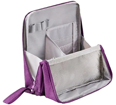 Steh-Schminktasche | Großraum Wasserdichter Vertikaler Make-up Organizer | Kosmetikzubehör Für Foundation Lippenstift Lidschatten Sonnencreme Shampoo Spülung