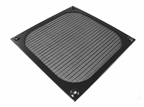 AABCOOLING Aluminium Lüfter Filter, Lüfterabdeckung, für Fan, Staubfilter (120mm, Schwarz)