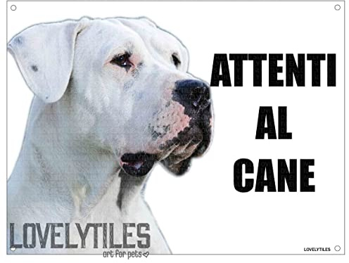 – – cuidado con el Perro Placa cartel de metal