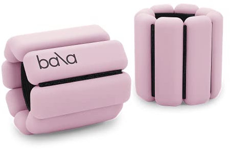 Bala Bangles Bekannt aus SharkTank voll verstellbare tragbare Handgelenk und Knöchelgewichte Yoga Tanz Ballett Pilates Cardio Aerobic Walking jeweils 045 kg 09 kg pro Set Blush Pink