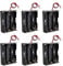 HALJIA 6Pcs 4.5V AA 3 x 1.5V Plastic Battery Holder Case Battery Storage Box with Wire Leads