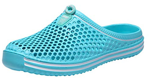 Xmiral Badeschuhe Loch Schuhe Paare Gummisohle Hausschuh Strandschuhe f黵 Herren Damen Verschlei遞est Barfu?Badesandale Wasserschuhe(Gr黱,40 EU)