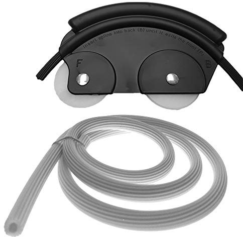 25 Meter Gummi Keder Gummischnur Weiß Ø 4.2mm für Fliegengitter Insektenschutz in schwarz braun weiß aus Kunststoff PVC rund für Spannrahmen Kederband Kedergummi Kederschnur Schnur + Kedermaus