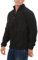 Mivaro Herren Fleecepullover mit Taschen und Reißverschluss, Größe:M, Farbe:Schwarz