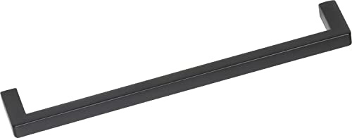 OBF 8941416 schwarz matt Grimme Schrankgriff Naoise Möbelgriff, Breite 136 mm Küchengriff ZN lackiert, Lochabstand 128 mm