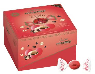 Confetti Maxtris Dolce Evento Twist Noisettes Rosso 500 Gr, NOCCIOLA