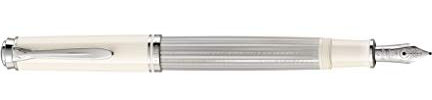 Pelikan Souverän M405 815413 Piston Fountain Pen Silver/White F in Folding Box