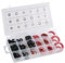 141pcs guarnizione del rubinetto della guarnizione dell'impianto idraulico, set di assortimento di rondelle in gomma, per rubinetto, cilindro pneumatico, valvola, pompa,