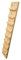 Ruhti - Hühnerleiter - Kaninchen Leiter - Kleintier - Holzrampe - Treppe, 120 cm