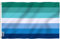 Anley Fly Breeze Bandera MLM Vincian Pride de 3 x 5 pies - Cabecera de lona y doble costura - Banderas LGBT gay de hombres que aman a los hombres Poliéster con ojales de latón 3 x 5 pies