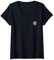 Damen Lolli in der Tasche Kinder Lolli Lutscher T-Shirt mit V-Ausschnitt