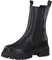 Tamaris Damen Chelsea Boots, Frauen Stiefeletten,Wechselfußbett,Comfort Lining,uebergangsschuhe,uebergangsstiefel,flach,Black Leather,41 EU