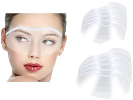 Clear Face Visors, 10 Pcs Eye Shield Plastic Face Shield Transparent Eyelash Shield Shower Face Eye Protector Shields Visors for Makeup Eyelash Extensions