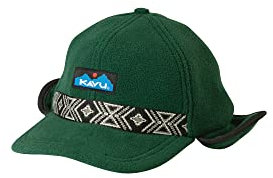 KAVU Barr Creek Mütze aus Polar-Fleece, Trapper-Stil, Schwarz, Einheitsgröße