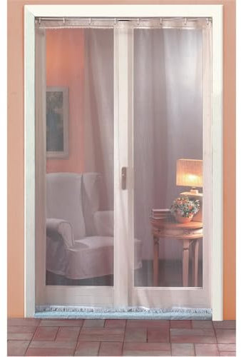 Idroweb TENDA ZANZARIERA CON GANCI ED ANELLI 'MOSCHITO' beige -