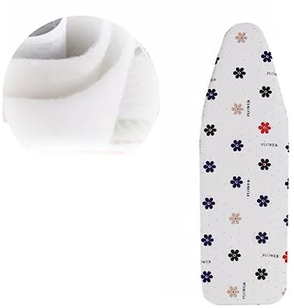 NILZA Standard Ironing Board Cover And Pad, 47x16in 49x18in Ironing Board Cover, Iron Board Cover With Thick Padding Ironing Board Covers Pads, Scorch Resistant (Color : White, Size : 91x31cm(36x12i
