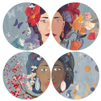Piatti Decorativi Da Parete - Set 4 Pz