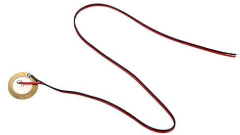 Toyvian Piezoelektrische Scheiben für Gitarre und Schlagzeug Vibrationssensor aus Keramik und Metall 27mm 12 Stück