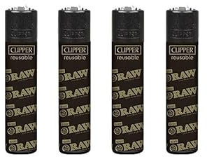 Clipper - Logos Raw Clipper Classic Clipper Classic - Feuerzeuge zum Sammeln, 4 Stück