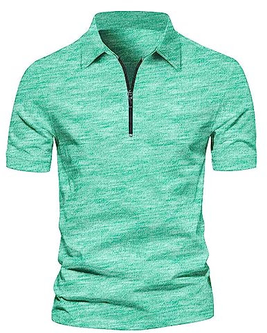 Generisch Herren Gemusterte Golf-Polo-Shirts Gemusterte Golf-Polo-Shirts Poloshirt Herren Kurzarm Mit Brusttasche