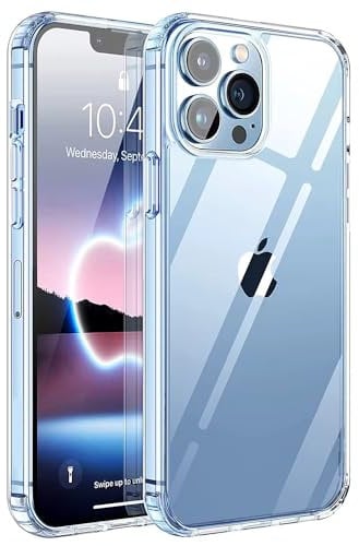 Technovate Clear Case for iPhone 14, with Shockproof Airbag Drop Protection, Shock-Absorption Protective And Anti-Scratch Transparent Case Anti-Yellowing Clear Phone Bumper Cover for iPhone 14