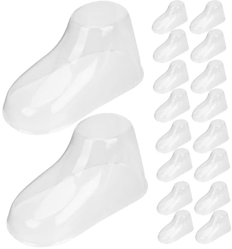 Amosfun Transparentes Baby Fußmodell 8Cm Für Babyschuh Präsentation Und Lauflernsocken Anzeige Im Geschäft Und Zuhause