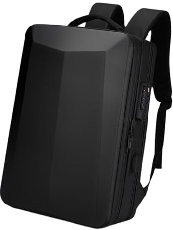 Dickly Hard Shell Laptop Backpack Men Gaming Backpack Waterproof, Black 15inch