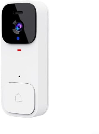 EpheyFIF Videocitofono intelligente, senza fili, ad alta definizione, con 4 display e 3 display, per villa, casa, ufficio, appartamento (bianco)