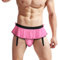 NLAND Perizoma da Uomo Biancheria Intima da Uomo Traspirante Tanga String Thong Bikini Slip con Vita Elastici(Rosa)