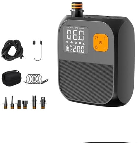 NOLOWY Portable High Pressure Rechargeable Electric Pumps Fast Inflation Systems For Inflatable Boards Kayaks Watercrafts SUPs