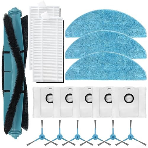 babominimer Kit de filtro de cepillo lateral principal de repuesto para Conga 7490 8290 8290 Inmortal Ultra Power Home para robot aspirador X-Treme, con bolsa de polvo y paño de fregona (A)