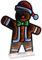Double Sided Infinity Mirror Light Christmas Decoration Optical Illusion Multicolour - Gingerbread Man