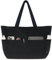 HOMESPON Handtasche Damen Tote Bag Shopper Groß Umhängetasche Cord Crossbody Beuteltasche Schultertasche Stoffbeutel für Einkaufen Schule Arbeit Reisen(Schwarz M)