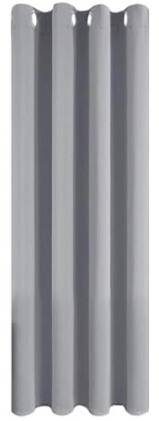MRTREES Rideaux occultants et thermiques à œillets pour chambre à coucher et salon, 1 panneau, 132 x 214 cm, gris