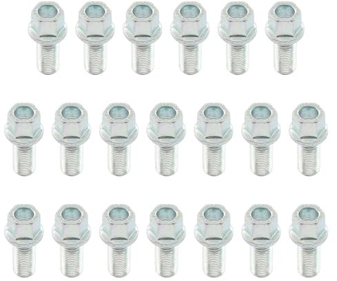 Radschrauben M14x1,5 Radbolzen für T-Roc Golf 7 6 Golf 5 4 3 Pa-ssat B8 B7 B6 B5 Polo 6R Polo 9N Sciro-cco Shar-an Je-tta T-Cross Taigo Ti-guan Tour-an Arteon Beetle Bo-ra Caddy Corrado Eos Fox Ven-to