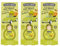TIENDIFY - Pack de 3 Ambientadores Coche 2en1 The Fruit Company | Aroma Frutal, Absorbe Olores, Sin Alcohol, Extractos Naturales | Rejilla o Colgante | Larga Duración +45 Días (MELON)