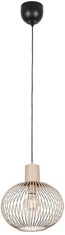 Trio Leuchten Pendelleuchte Gila 365790166, Metall sandfarbig, exkl. 1x E27