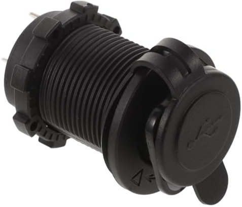 SEWACC 24V de USB Doble Moto y Coche Adaptador de Corriente Compacto para Cargador de Móvil y GPS Protección contra Agua y Polvo de
