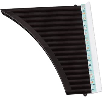 Brrnoo Instrument de Flûte, 18 Tuyaux Flûte de Pan C clé de Pan Musique Instrument de de avec Embout à Vent pour étudiants Débutants (BLACK)
