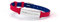 FC Barcelona Armband aus Silikon und Edelstahl, verstellbar, modisch, offizielles Lizenzprodukt, Rot