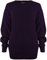 SA Fashions® Oversized New Ladies Womens Chunky Baggy Jumper Knitted Sweater Thick Top S-XL 8-18 (LXL (16-18), Purple)