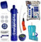 HydraMate Water Filter Straw Kit - Outdoor Survival Equipment - 3 Layers of Filtration Including Carbon Charcoal Filter >1500L - Includes Foldable Bottle & More!
