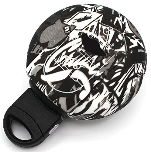 Autoschlüssel Hülle für 3 Tasten Auto Schlüssel Schutzhülle Silikon Schlüsselhülle Cover Kfz Zubehör MIB (Stickerbomb)